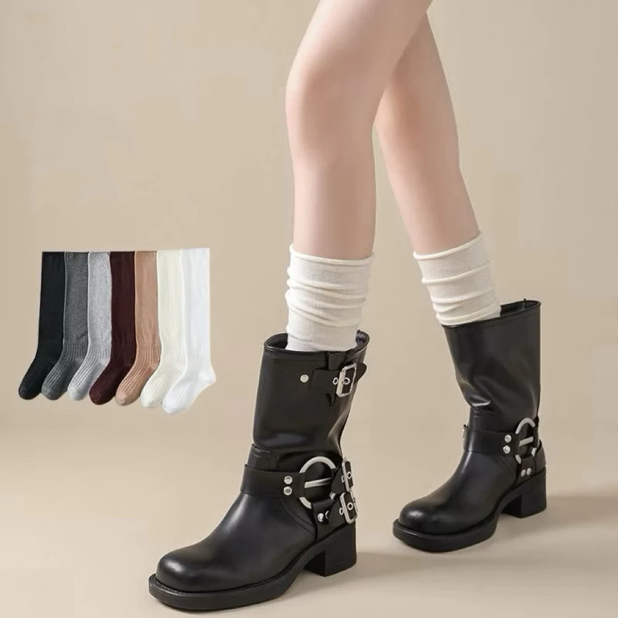 Tất Đùi Maillard Boot Ống Mỏng Xuân Hè 2025